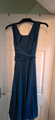 Jolie moi blue chiffon - blue, v-neck