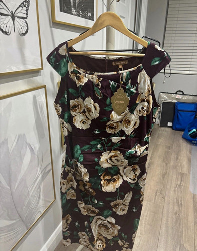 Jolie moi wine floral - floral, sheath