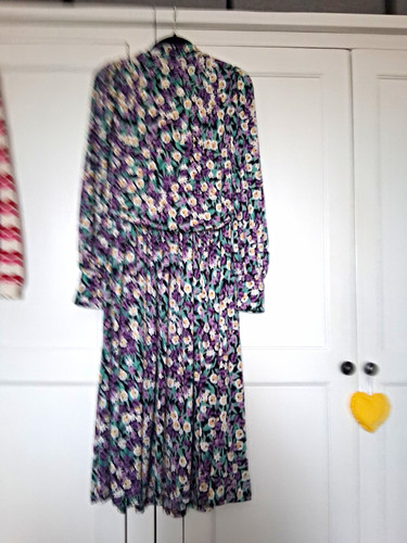 Jolie moi floral neck belted - moi, v-neck