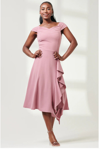 Jolie moi desiree frill dress - desiree,