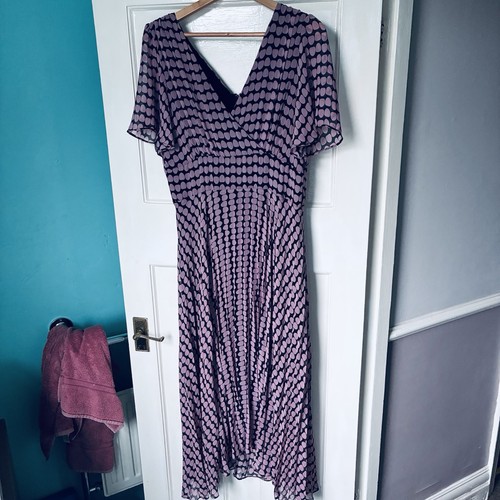 Jolie moi pink geo pleated - moi,