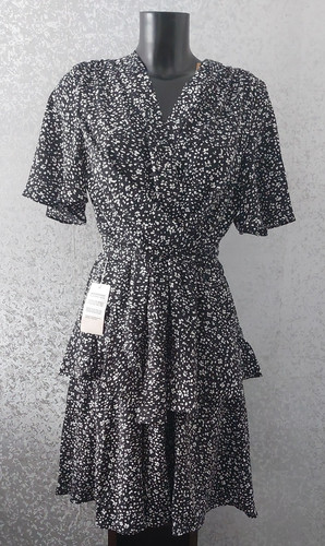 Jolie moi black ditsy floral - black,