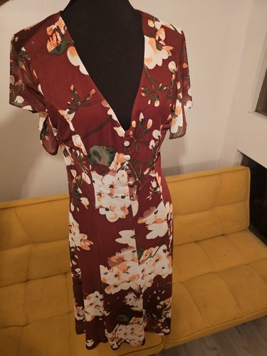 Jolie moi burgundy floral mesh - jolie,