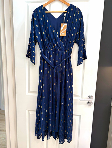Jolie moi navy gold polka - moi,