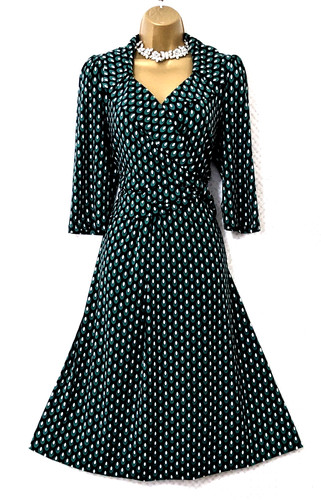 Jolie moi faux wrap dress - faux,