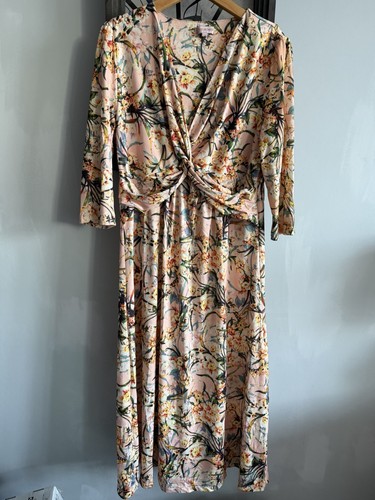 Jolie moi floral midi dress - midi,
