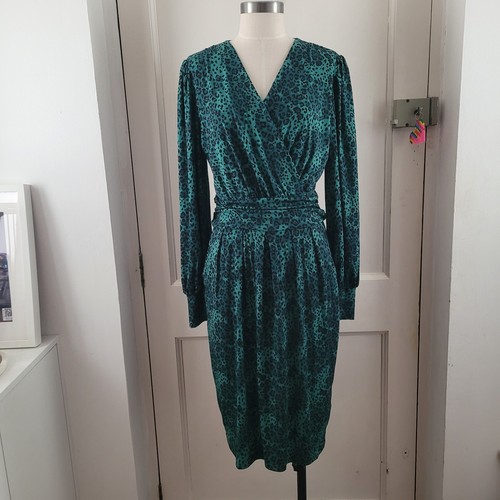 Jolie moi green animal print - green,